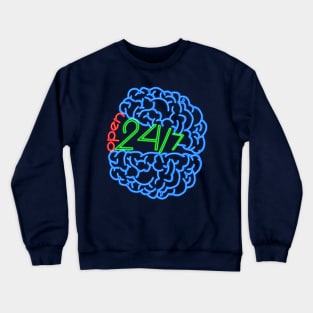 OPEN MIND. 24/7 OPEN. Crewneck Sweatshirt